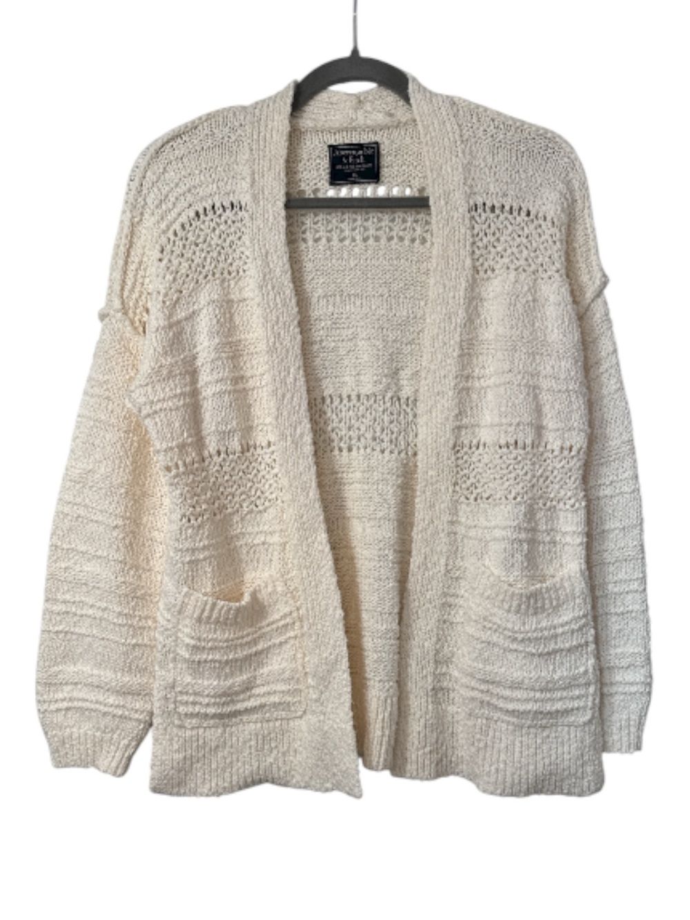 Abercrombie and Fitch Open Knit Cardigan Sweater